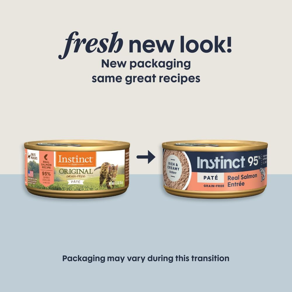 Grain Free Wet Cat Food Pate, Original Recipe Natural Canned Cat Food